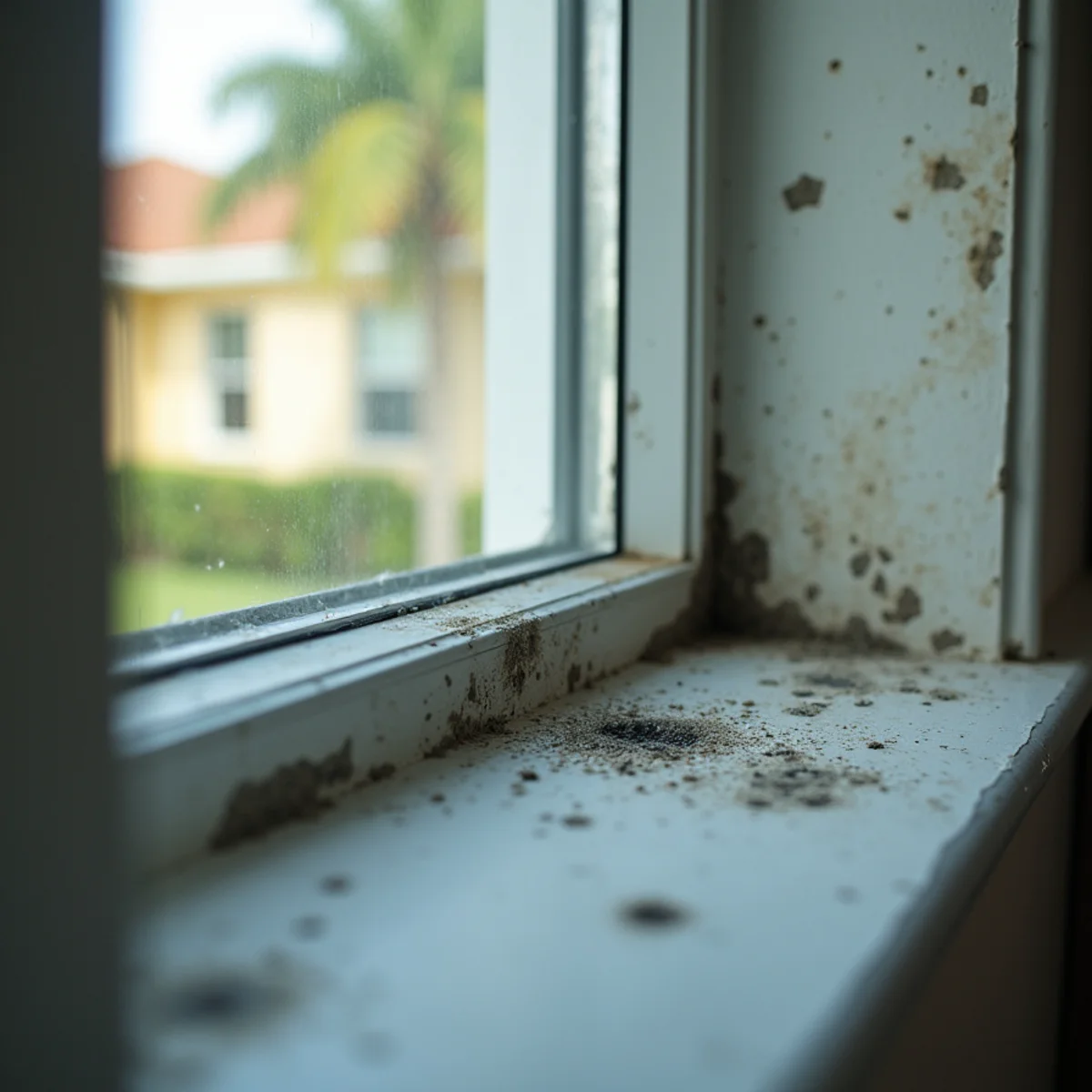 Mold returning near an air conditioning vent in a clean Kendall home