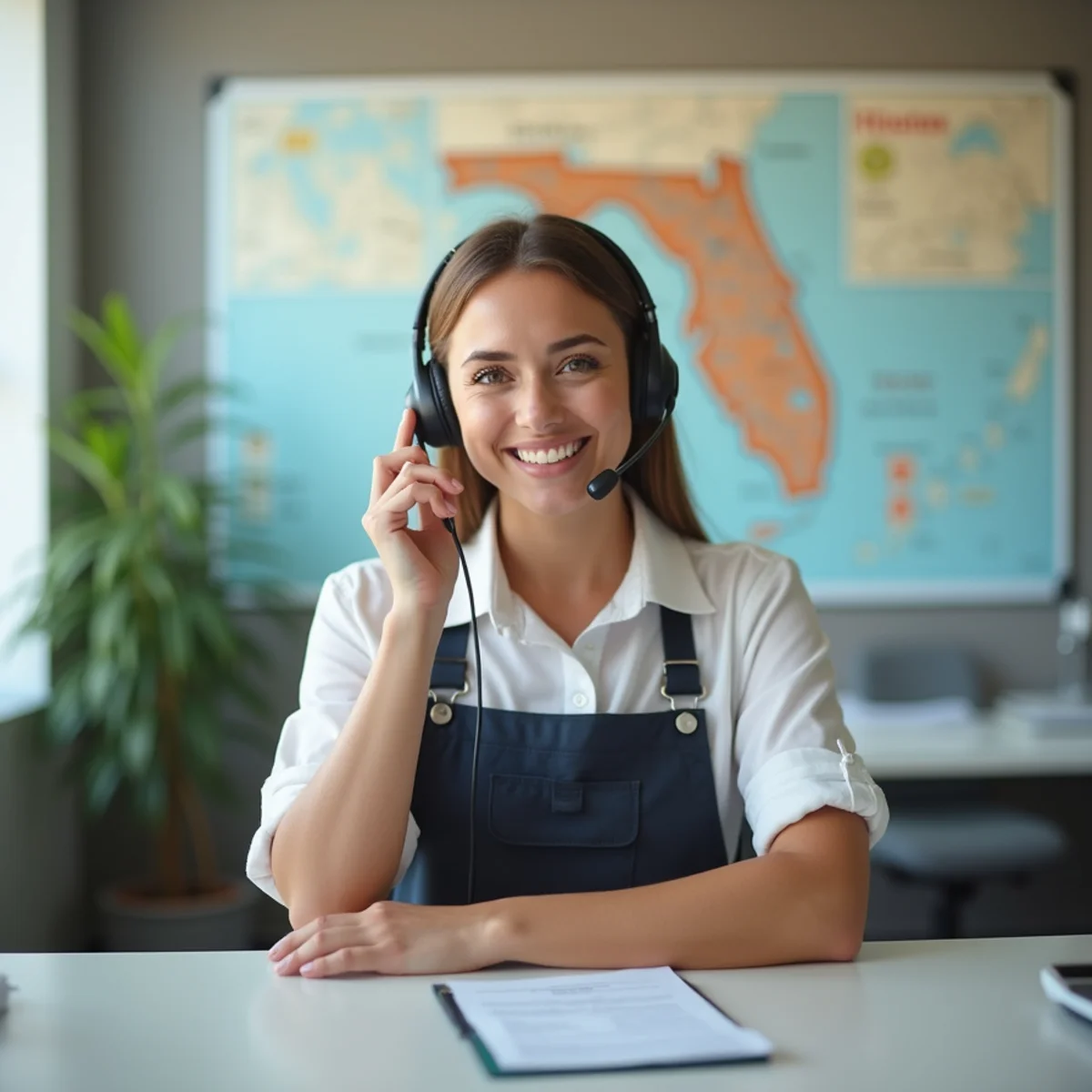 Ultra Mold Water Restoration dispatcher taking a 24/7 water damage call in Miami, FL