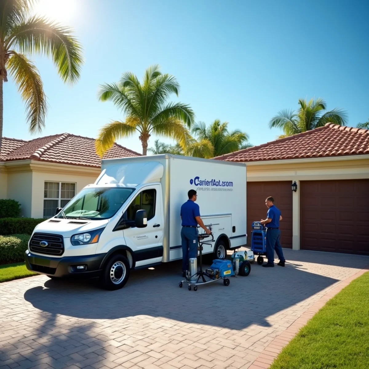 Ultra Mold Water Restoration branded response van and team serving South Florida