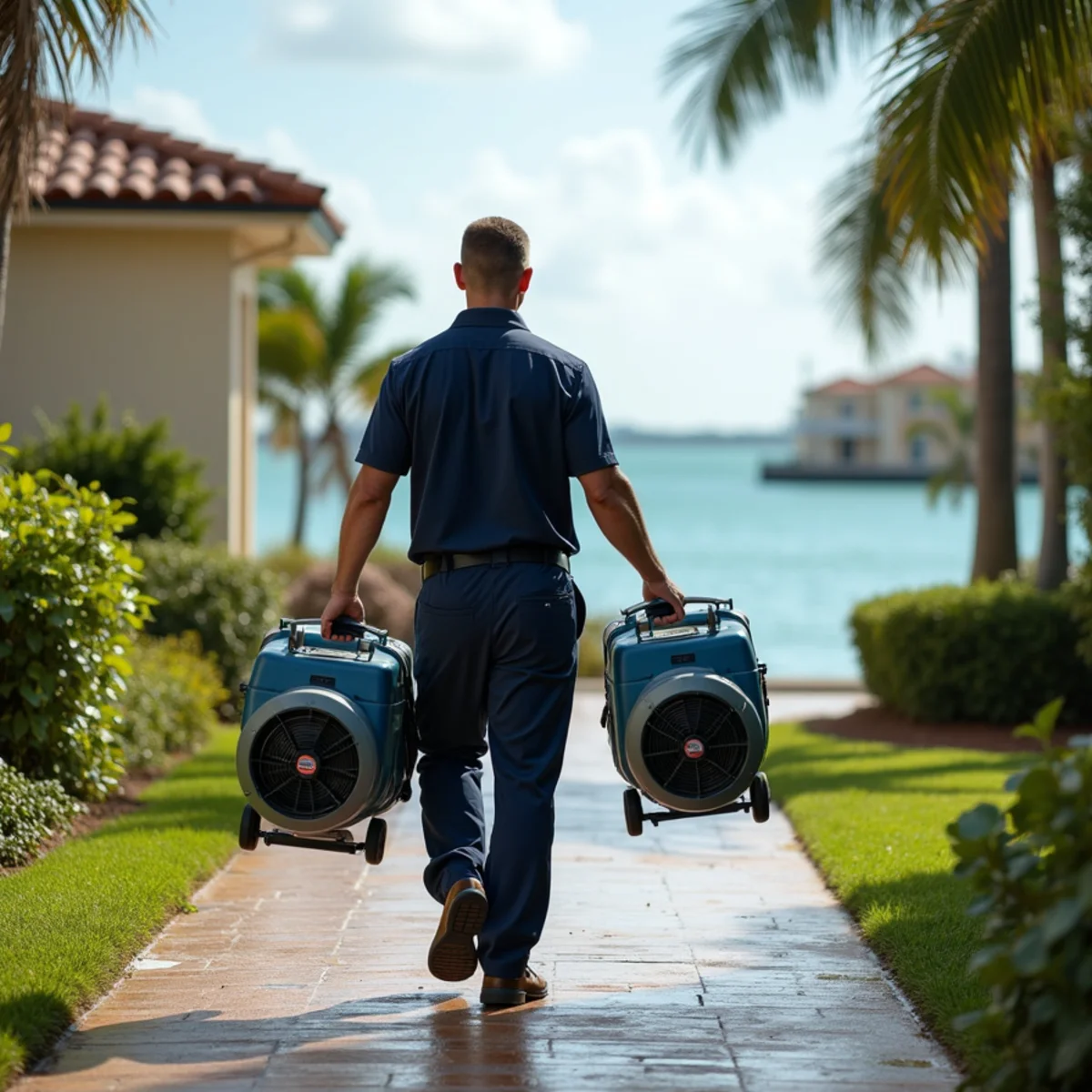 Ultra Mold water damage and mold restoration crew serving Key Biscayne, FL
