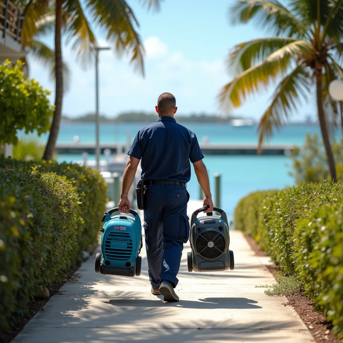 Ultra Mold water damage and mold restoration crew serving Marathon, FL