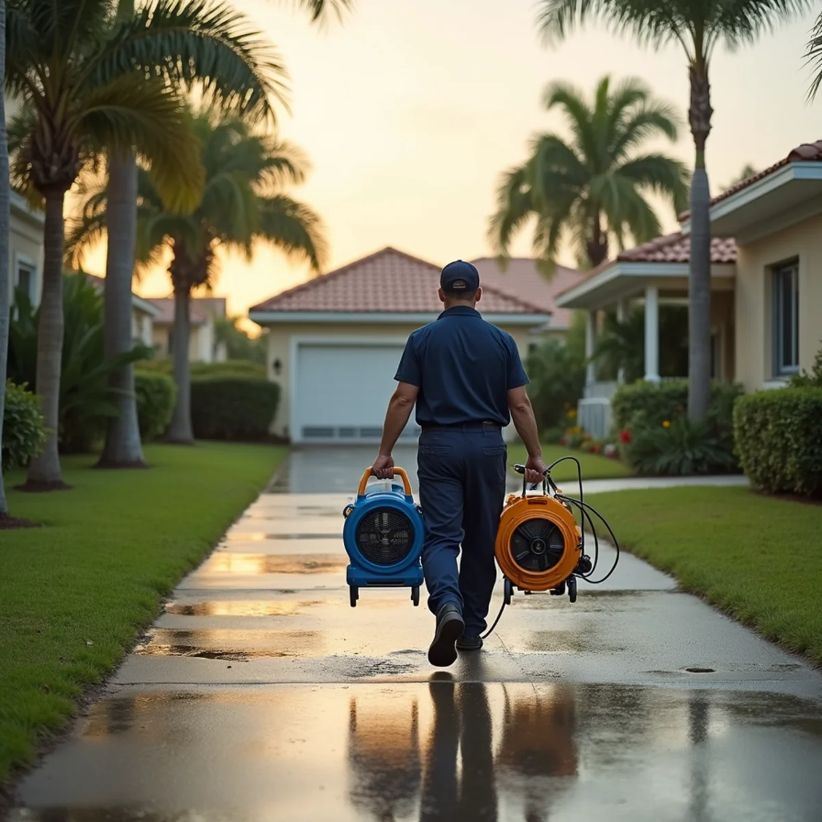 Ultra Mold water damage and mold restoration crew serving Royal Palm Beach, FL